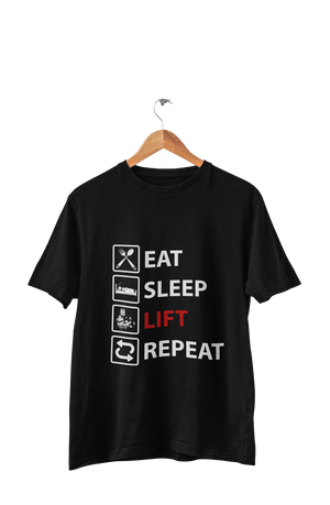 Eat Sleep Lift Repeat - Men's Gym T-shirt - Letshandcraft