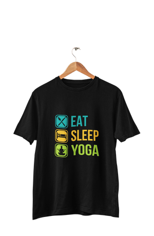 Eat Sleep Yoga - Men's Yoga T-shirt - Letshandcraft