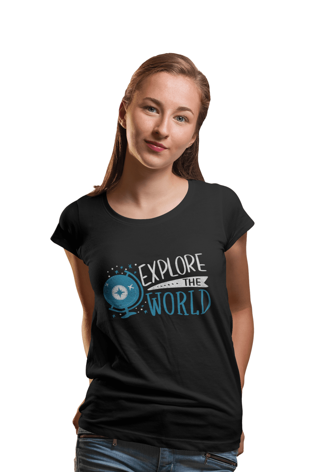 Explore the World - Women's Travellers T-shirt - Letshandcraft