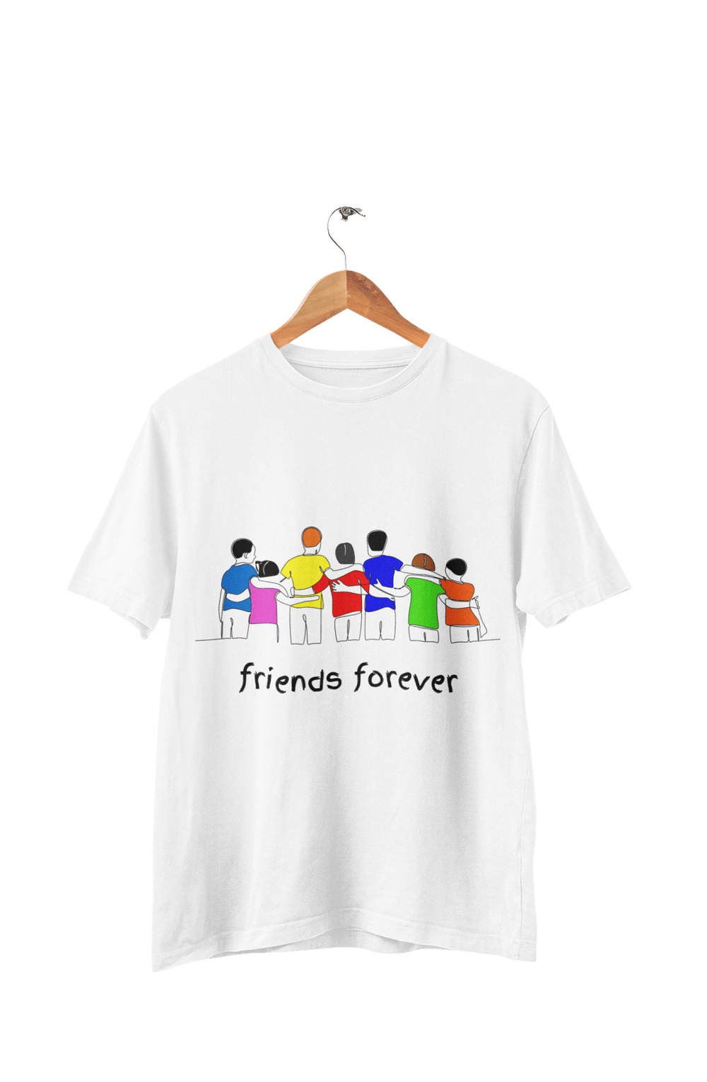 Friends Forever - Men's College T-shirt - Letshandcraft
