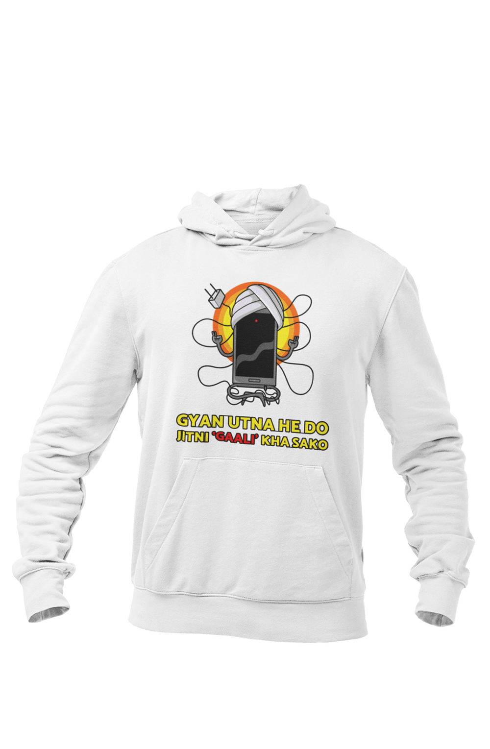 Gyan Utna He Do - Printed Funny Hoodies - Letshandcraft