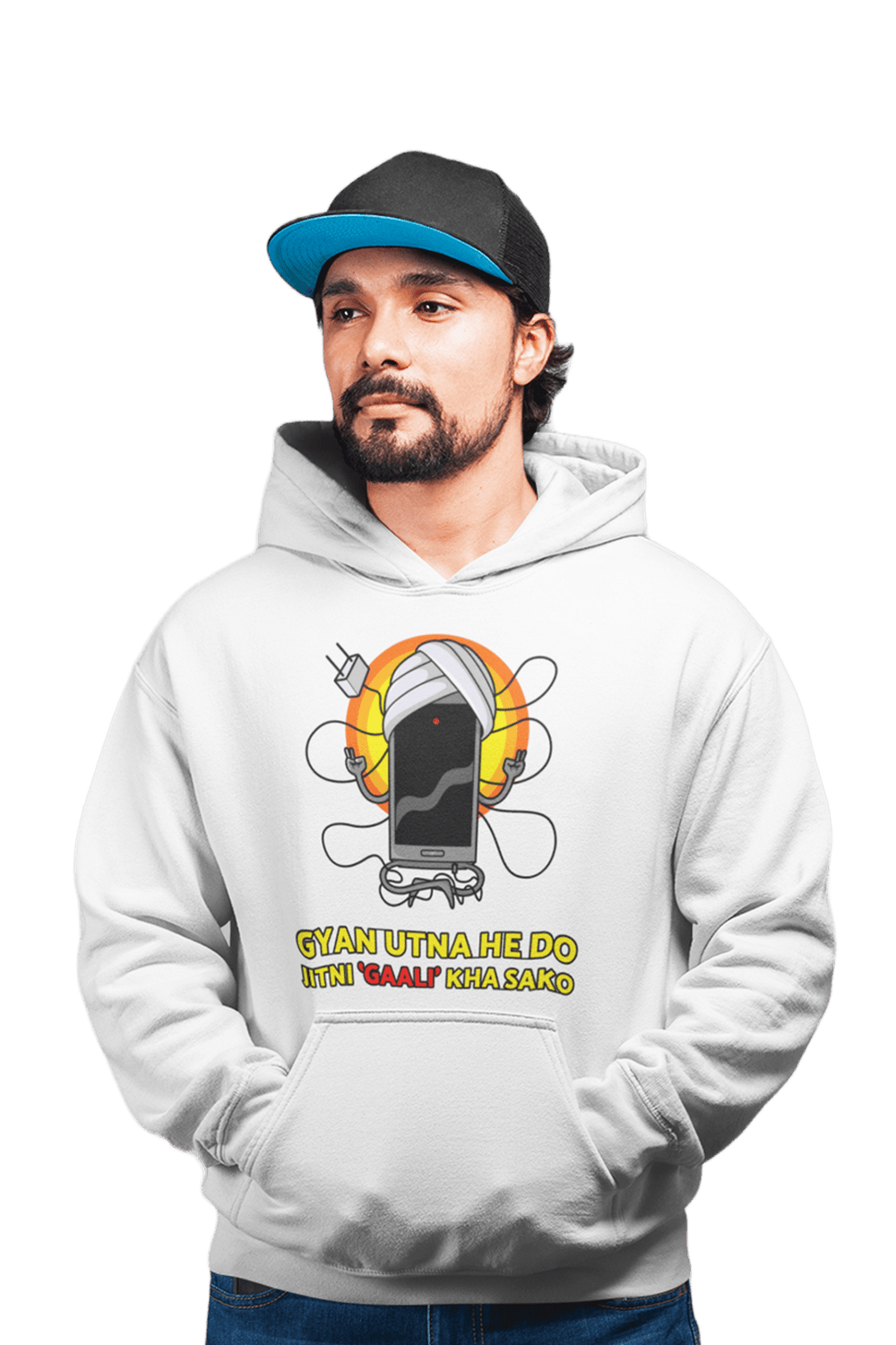 Gyan Utna He Do - Printed Funny Hoodies - Letshandcraft