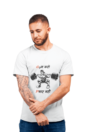 Gym Karo Pyar Nahi - Men's Gym T-shirt - Letshandcraft