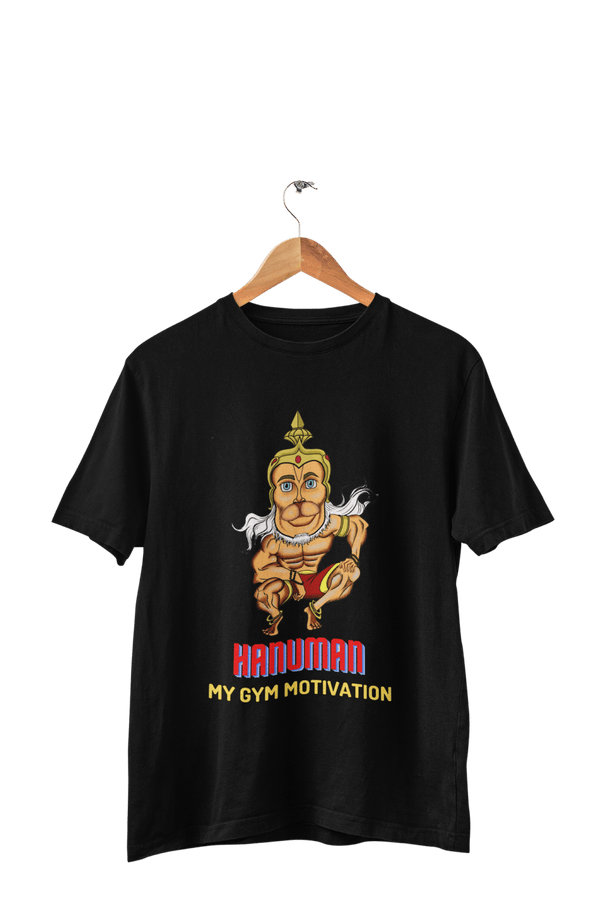Hanuman - Men's Gym Black T-shirt - Letshandcraft