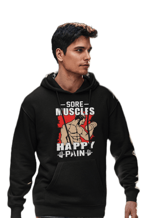 Happy Pain - Gym Hoodies - Letshandcraft