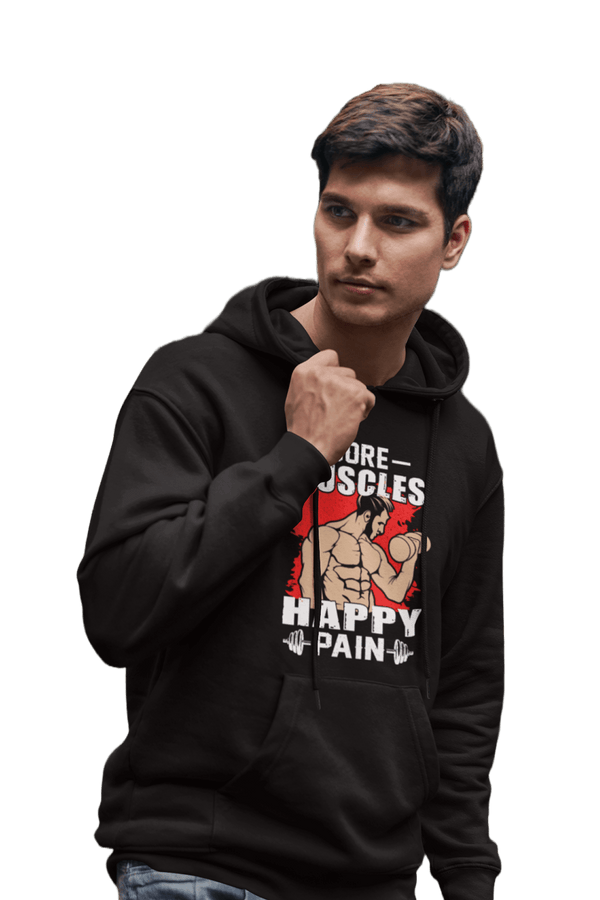 Happy Pain - Gym Hoodies - Letshandcraft