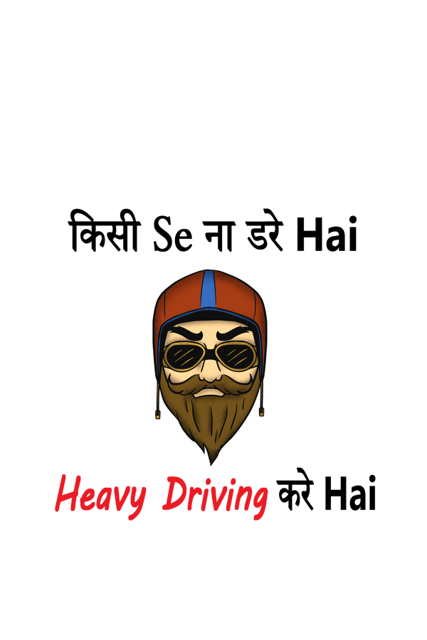 Heavy Driving Kare Hai - Bike Lover Hoodies - Letshandcraft