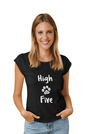 High Five - Women's Dog T-shirt - Letshandcraft