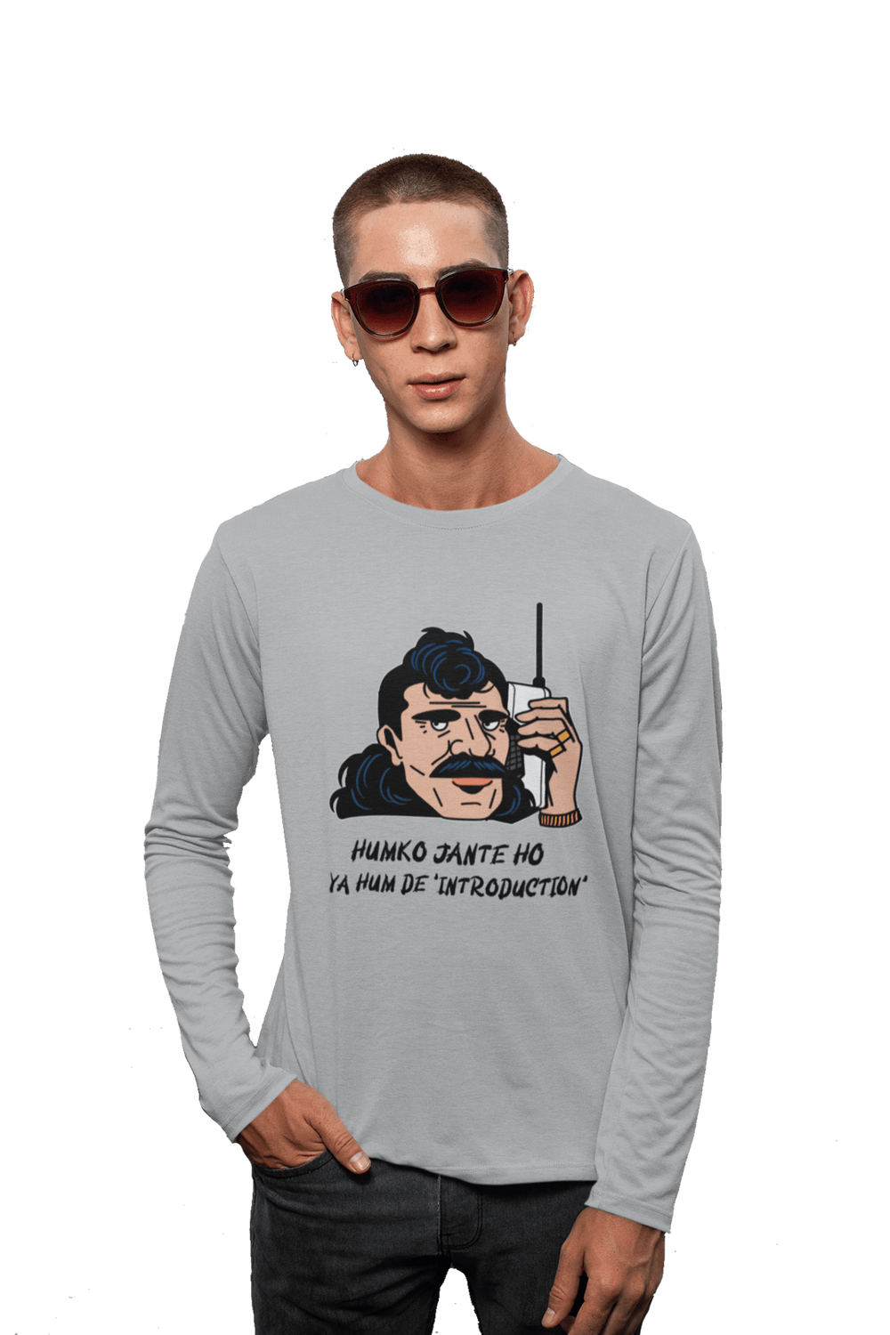 Humko Jaante Ho - Men's Full Sleeves Dog T-shirt - Letshandcraft