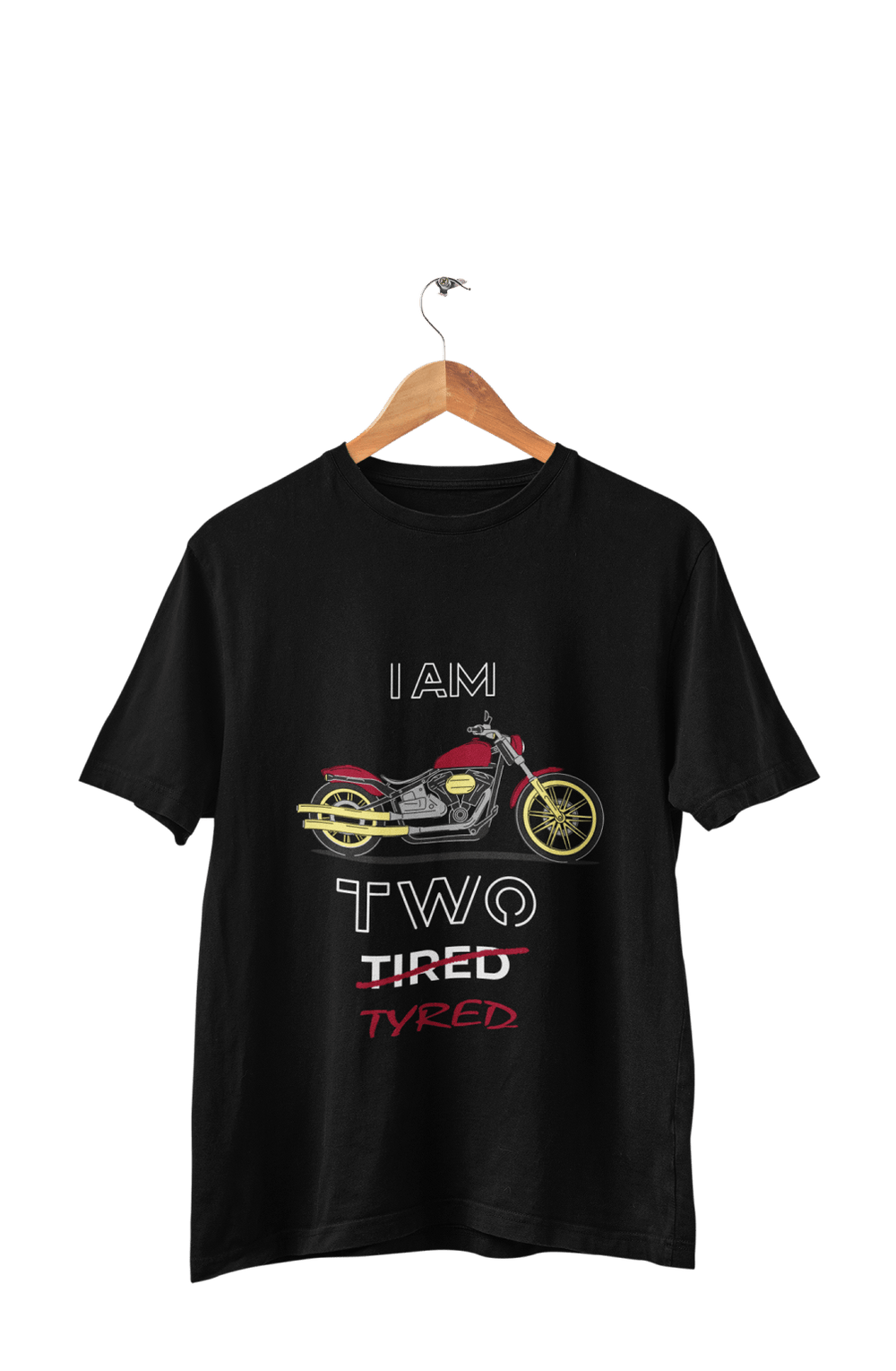 I am Two Tyred - Men's Bikers T-shirt - Letshandcraft