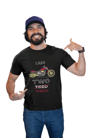 I am Two Tyred - Men's Bikers T-shirt - Letshandcraft
