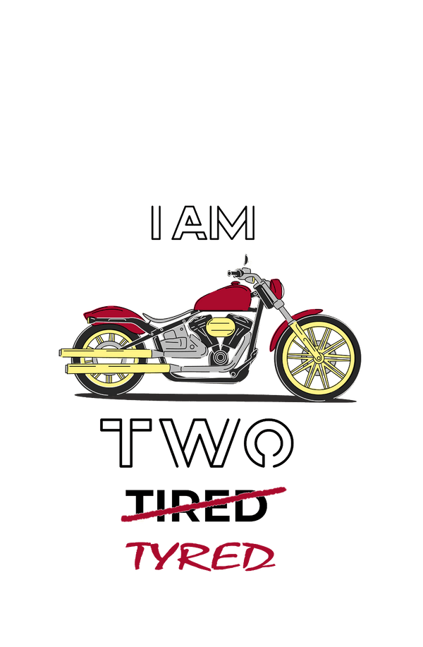 I am Two Tyred - Men's Full Sleeves Bikers T-shirt - Letshandcraft