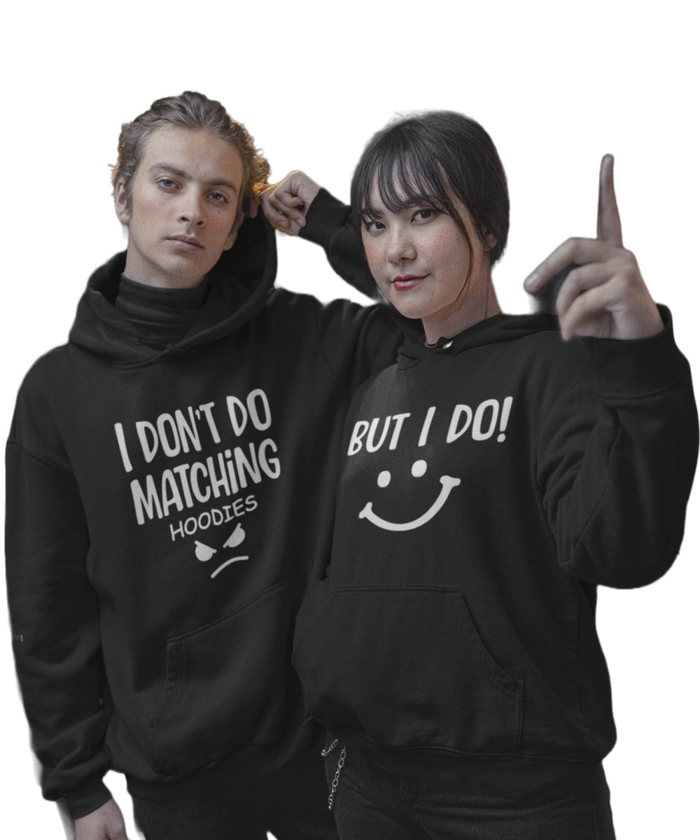 I don't to Matching V. I do - Couple Hoodies (pack of 2) - Letshandcraft