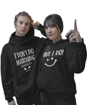 I don't to Matching V. I do - Couple Hoodies (pack of 2) - Letshandcraft