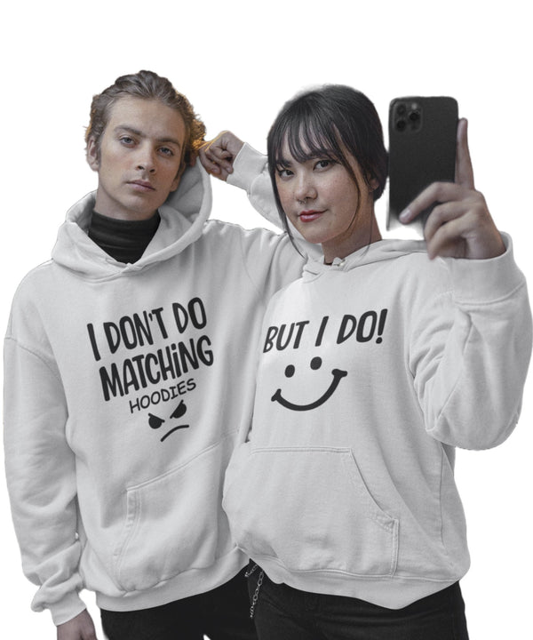 I don't to Matching V. I do - Couple Hoodies (pack of 2) - Letshandcraft