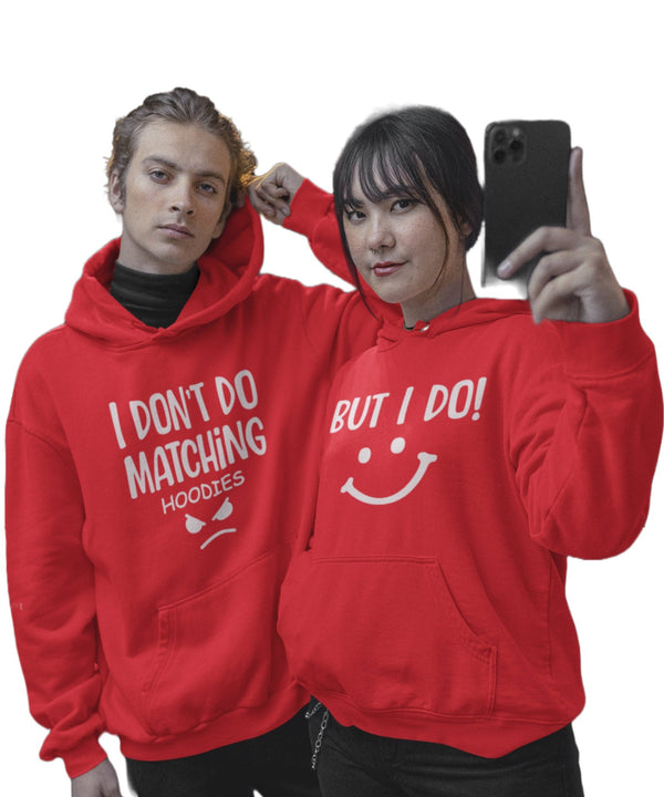 I don't to Matching V. I do - Couple Hoodies (pack of 2) - Letshandcraft