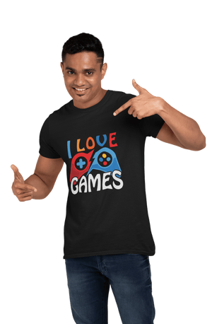 I Love Games - Men's Gamer T-shirt - Letshandcraft
