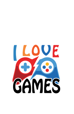 I Love Games - Men's Gamer T-shirt - Letshandcraft
