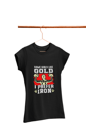 I prefer Iron - Women's Gym T-shirt - Letshandcraft