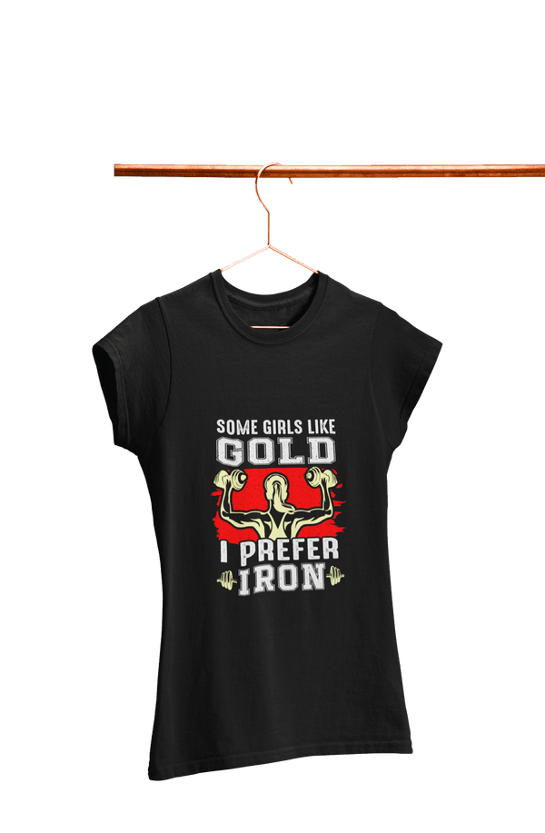 I prefer Iron - Women's Gym T-shirt - Letshandcraft