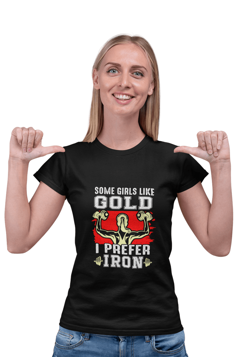 I prefer Iron - Women's Gym T-shirt - Letshandcraft
