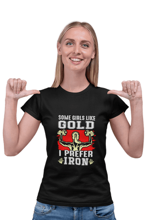 I prefer Iron - Women's Gym T-shirt - Letshandcraft