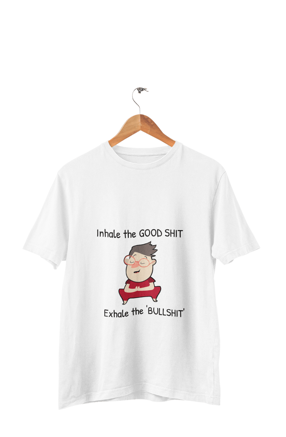 Inhale The Good Shit - Men's Funny Yoga T-shirt - Letshandcraft