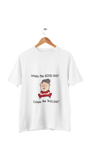 Inhale The Good Shit - Men's Funny Yoga T-shirt - Letshandcraft