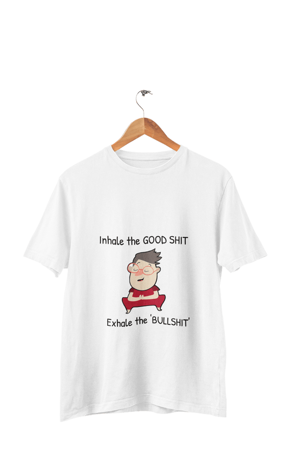 Inhale The Good Shit - Men's Funny Yoga T-shirt - Letshandcraft