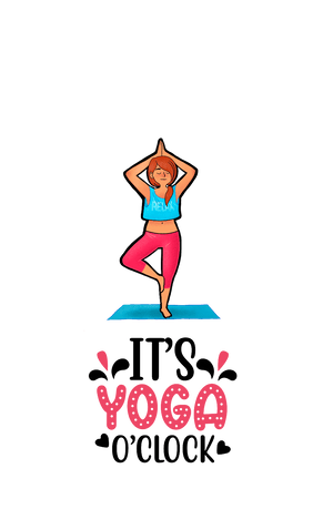 It's Yoga O'Clock - Women's Yoga T-shirt - Letshandcraft