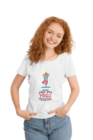 It's Yoga O'Clock - Women's Yoga T-shirt - Letshandcraft