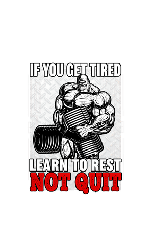 Learn to Rest - Men's Full Sleeves Gym T-shirt - Letshandcraft