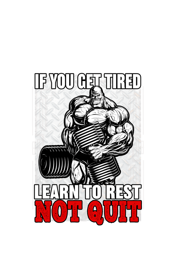 Learn to Rest - Men's Full Sleeves Gym T-shirt - Letshandcraft
