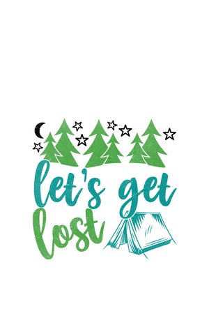 Let's get Lost - Men's Travellers T-shirts - Letshandcraft