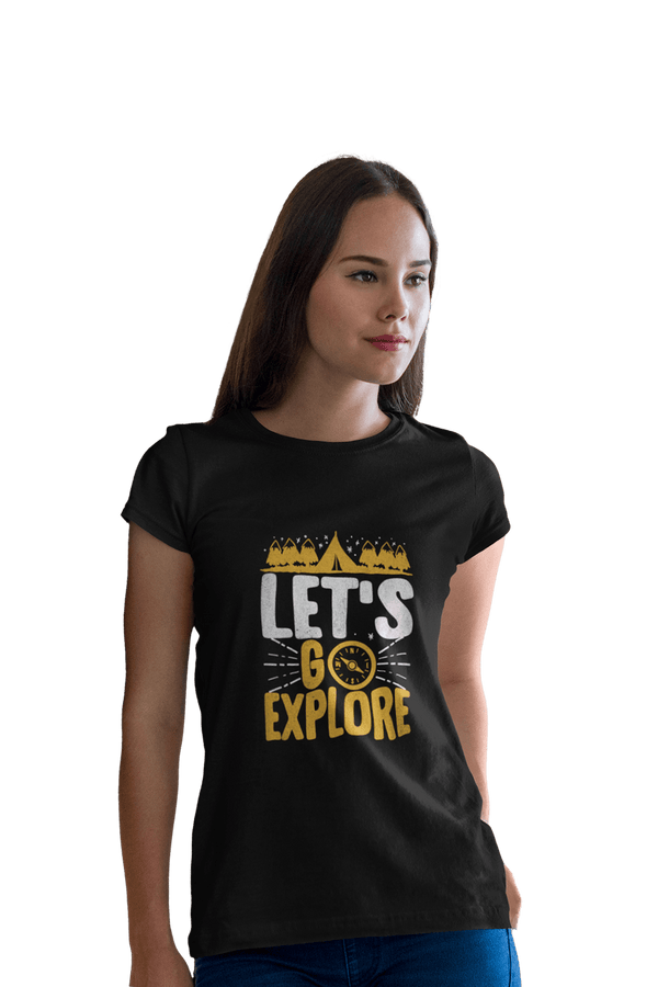 Lets Go Explore - Women's Travellers T-shirts - Letshandcraft