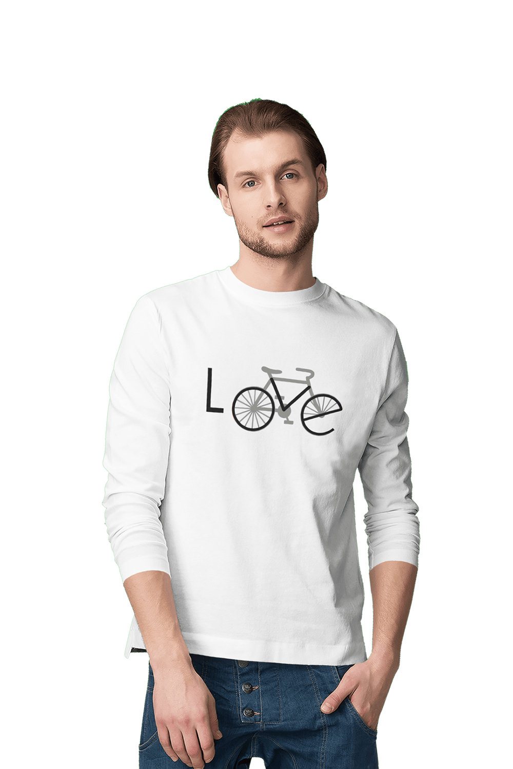 Love Bicycle - Men's Full Sleeves Cyclist T-shirt - Letshandcraft
