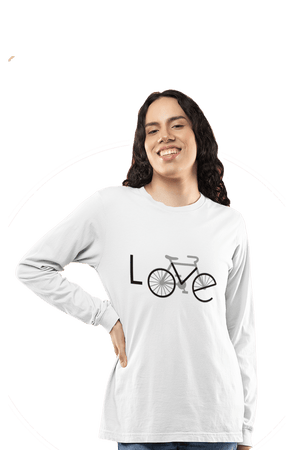 Love Bicycle - Women's Full Sleeves Cyclist T-shirt - Letshandcraft