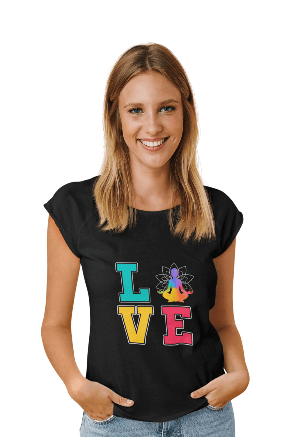 LOVE - Women's Yoga T-shirt - Letshandcraft