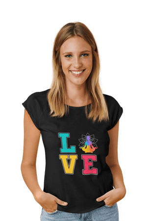 LOVE - Women's Yoga T-shirt - Letshandcraft