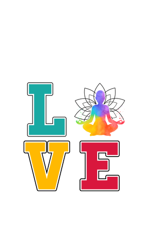 LOVE - Women's Yoga T-shirt - Letshandcraft
