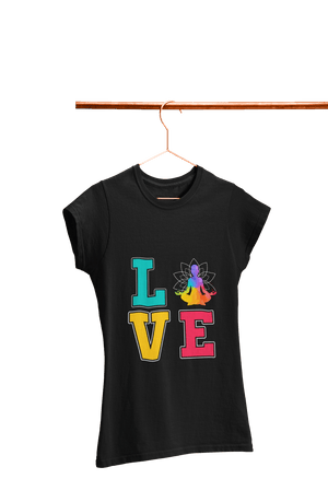 LOVE - Women's Yoga T-shirt - Letshandcraft