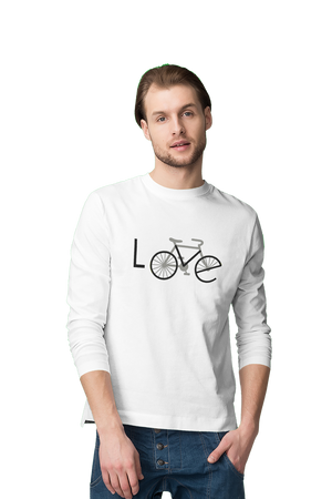 Love Bicycle - Men's Full Sleeves Cyclist T-shirt