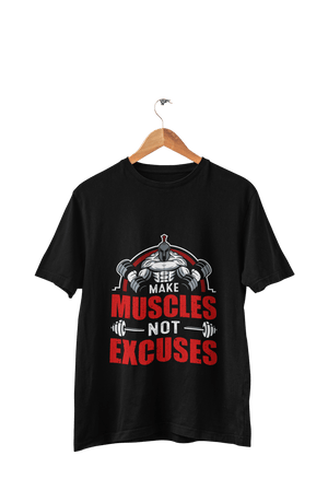 Make Muscles - Men's Gym T-shirt - Letshandcraft
