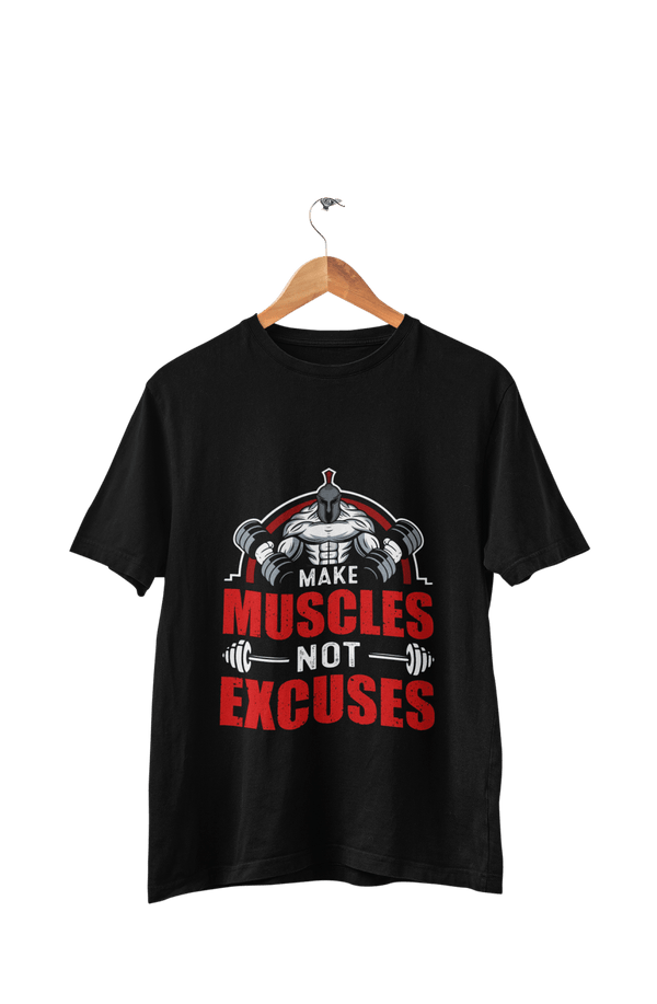 Make Muscles - Men's Gym T-shirt - Letshandcraft