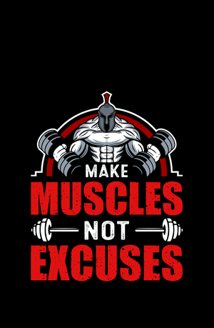 Make Muscles - Men's Gym T-shirt - Letshandcraft