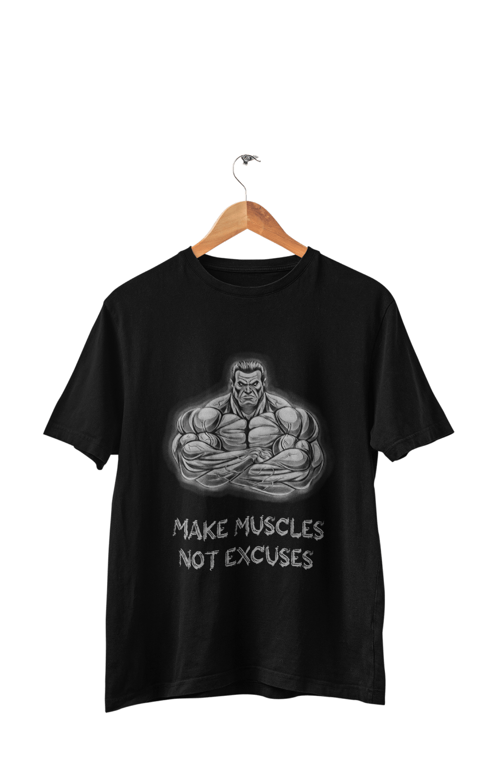 Make Muscles Not Excuses - Men's T-shirt - Letshandcraft