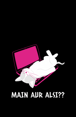 Me Aur Aalsi?? - Women's Funny T-shirt - Letshandcraft