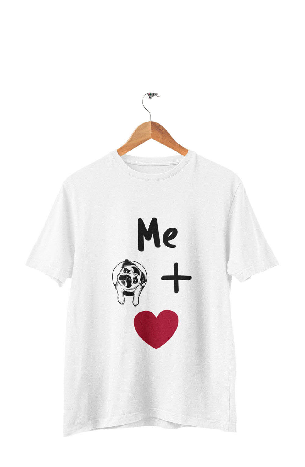 Me + Dog = Love - Men's Dog T-shirt - Letshandcraft