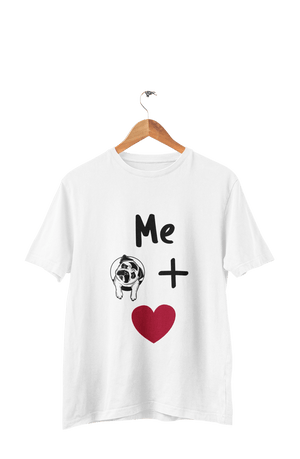 Me + Dog = Love - Men's Dog T-shirt - Letshandcraft