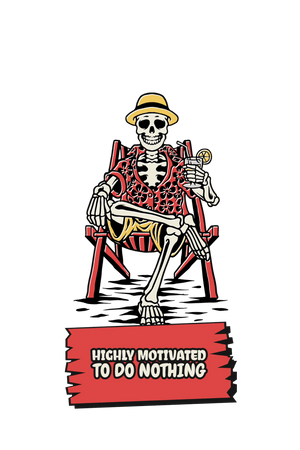 Motivated To Do Nothing - Printed Funny Hoodies - Letshandcraft